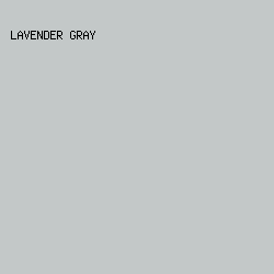 C3C8C8 - Lavender Gray color image preview