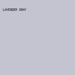 C4C3D0 - Lavender Gray color image preview