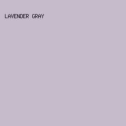C6B9CB - Lavender Gray color image preview