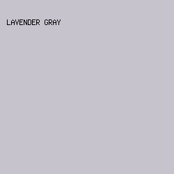 C6C3CD - Lavender Gray color image preview