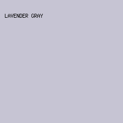 C6C4D3 - Lavender Gray color image preview