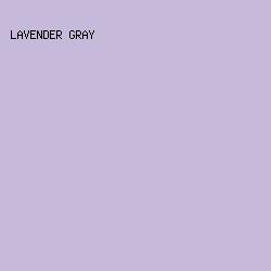 C7B9DA - Lavender Gray color image preview