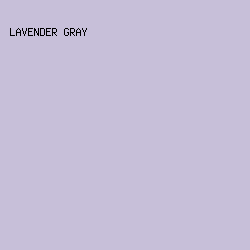 C7BFD9 - Lavender Gray color image preview