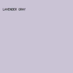 C7C3D4 - Lavender Gray color image preview