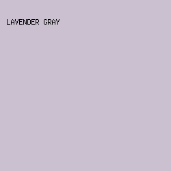 CAC0D0 - Lavender Gray color image preview