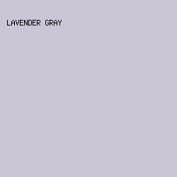 CBC5D5 - Lavender Gray color image preview