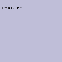 bfbed8 - Lavender Gray color image preview