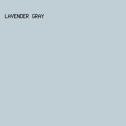 c0ced5 - Lavender Gray color image preview