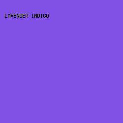 7F50E3 - Lavender Indigo color image preview