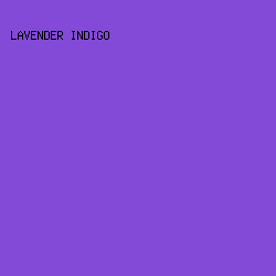 834AD8 - Lavender Indigo color image preview