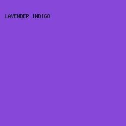 8748D9 - Lavender Indigo color image preview