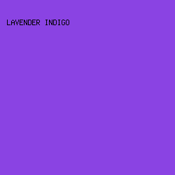 8A43E3 - Lavender Indigo color image preview