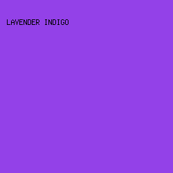 9341e8 - Lavender Indigo color image preview