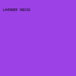 9B41E5 - Lavender Indigo color image preview