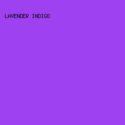 9E42F1 - Lavender Indigo color image preview