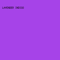 A643E8 - Lavender Indigo color image preview