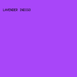 A846F9 - Lavender Indigo color image preview