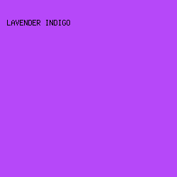 B648F9 - Lavender Indigo color image preview