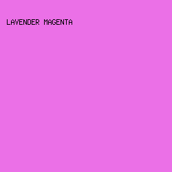 EB70E7 - Lavender Magenta color image preview