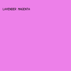 ED80E9 - Lavender Magenta color image preview