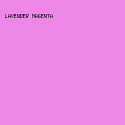 EE88E7 - Lavender Magenta color image preview