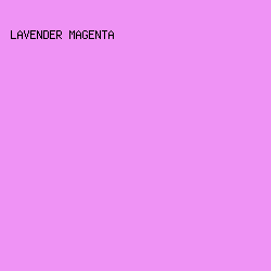 EF93F5 - Lavender Magenta color image preview
