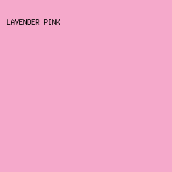F5A9CB - Lavender Pink color image preview