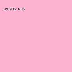 ffb3d0 - Lavender Pink color image preview
