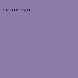 8C7AA9 - Lavender Purple color image preview