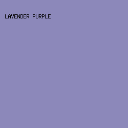 8C88BA - Lavender Purple color image preview