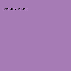 A67BB5 - Lavender Purple color image preview