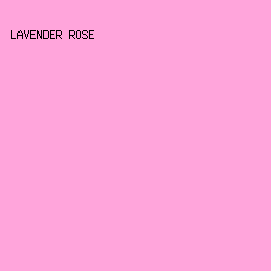 FFA5DB - Lavender Rose color image preview