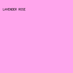 FFA5EC - Lavender Rose color image preview