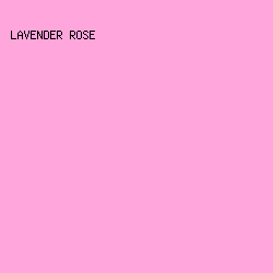 FFA6DC - Lavender Rose color image preview
