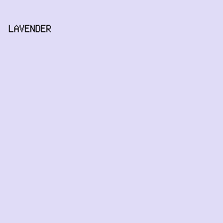 E0DCF7 - Lavender color image preview