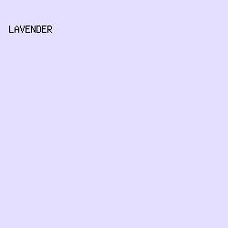 E4DEFF - Lavender color image preview
