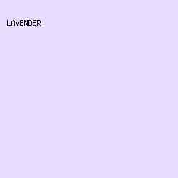 E6DDFE - Lavender color image preview