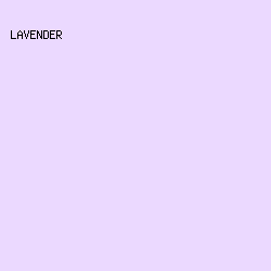 EBD9FF - Lavender color image preview