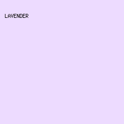 EDDBFF - Lavender color image preview