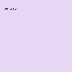 e7d7f4 - Lavender color image preview