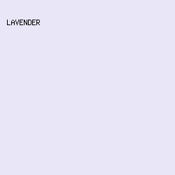 e9e6f7 - Lavender color image preview