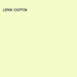 F4FBC6 - Lemon Chiffon color image preview
