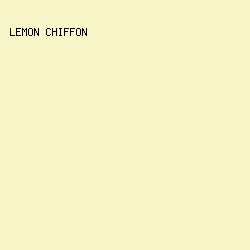 F7F5C8 - Lemon Chiffon color image preview