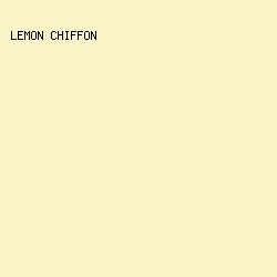 F9F4C8 - Lemon Chiffon color image preview