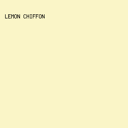 FAF5C7 - Lemon Chiffon color image preview