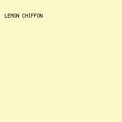 FAF9C7 - Lemon Chiffon color image preview