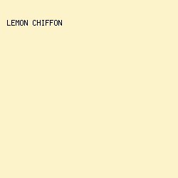 FCF3CA - Lemon Chiffon color image preview