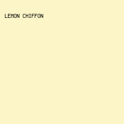 FCF5C7 - Lemon Chiffon color image preview