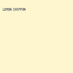 FCF5CE - Lemon Chiffon color image preview
