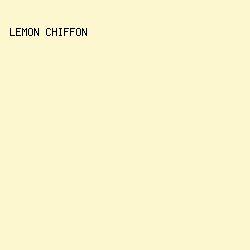 FCF7CF - Lemon Chiffon color image preview
